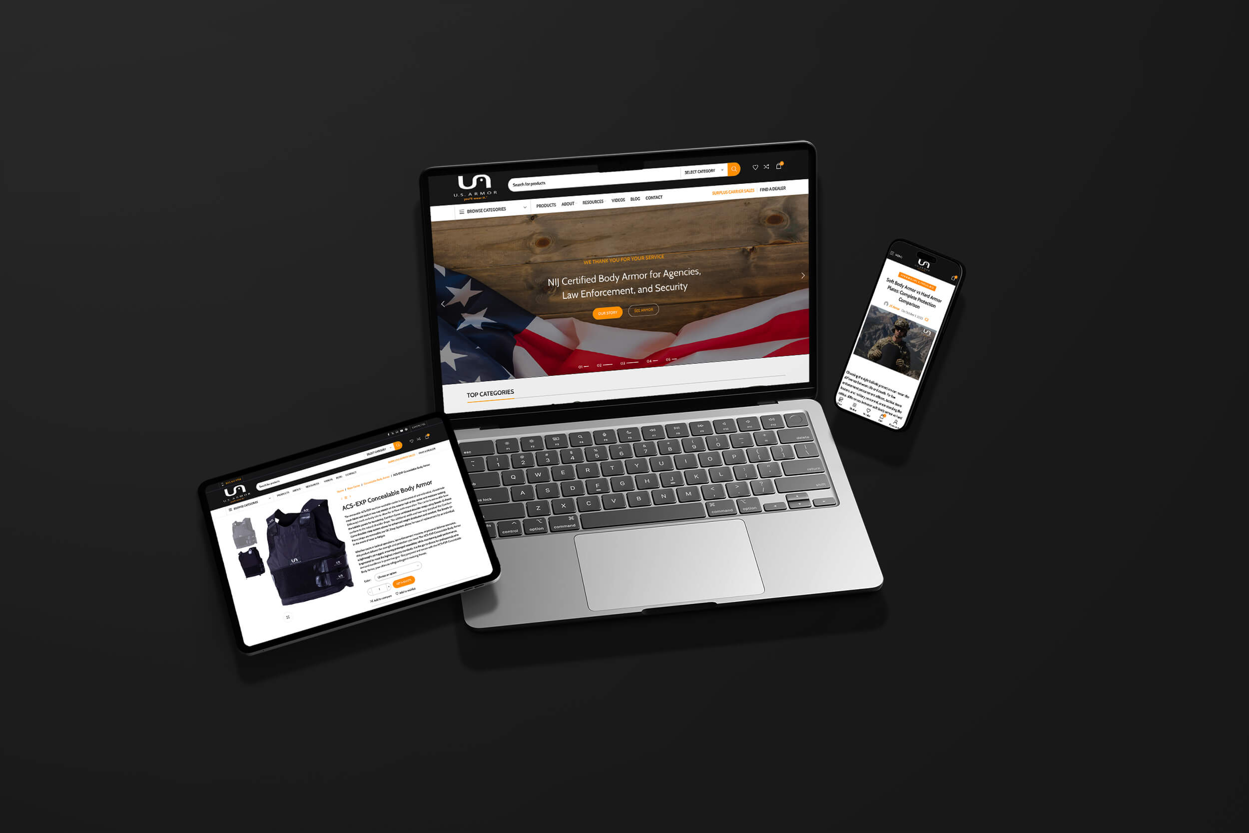 U.S. Armor Corporation 1 | Advertising Avenue | Digital Marketing Agency USAR responsive design v02 | Advertising Avenue | Digital Marketing Agency